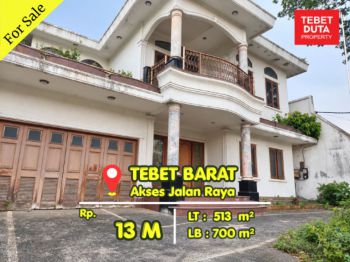 Dijual Murah Rumah Tebet Barat Strategis Dekat Area Komersial Jalan Raya (BU)