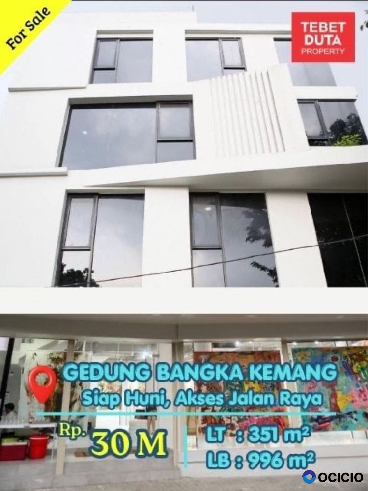 Dijual Gedung Bangka Kemang 4,5 Lantai Lokasi Sangat Strategis Jalan Raya