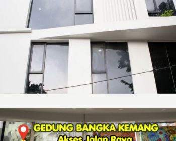 Dijual Gedung Bangka Kemang 4,5 Lantai Lokasi Sangat Strategis Jalan Raya