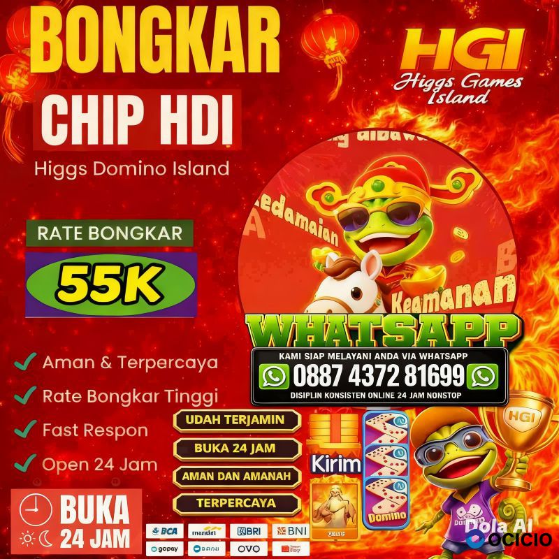 Terima Bongkar Chip Higs Domino Island & Royal Dream