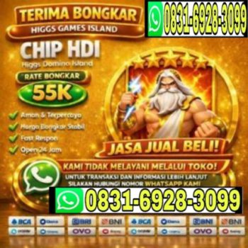 TERIMA BONGKAR CHIP HDI ISLAND HIGGS HUBUNGI WA 083169283099