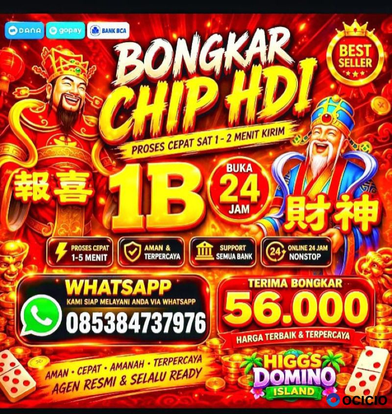 AGEN RESMI TERIMA BONGKAR CHIP DOMINO ISLAND HIGGS 🔥 BUKA 24JAM