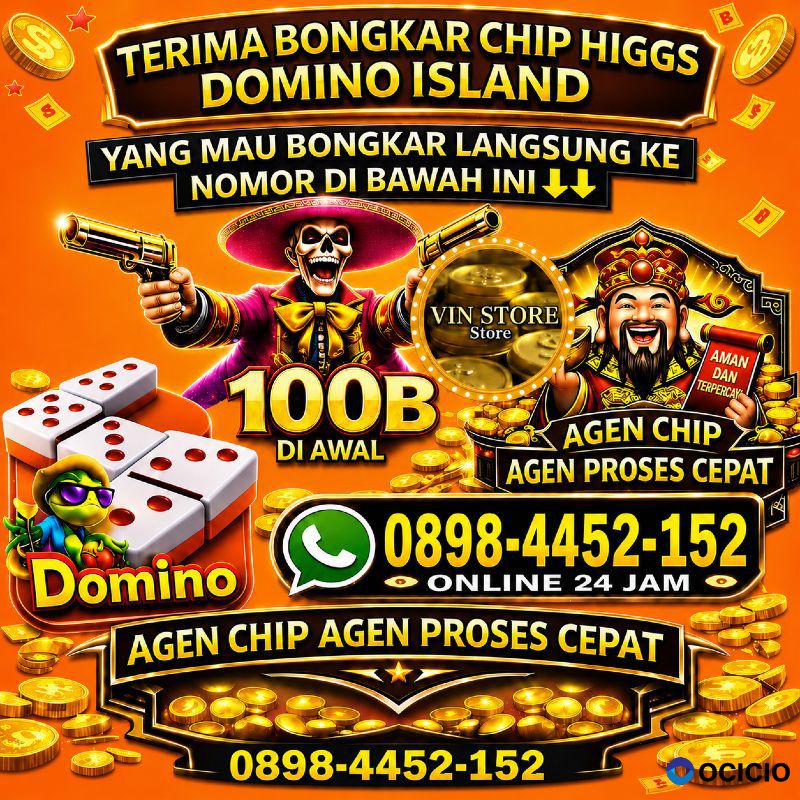 Terima bongkar chip higgs domino island 08984452152