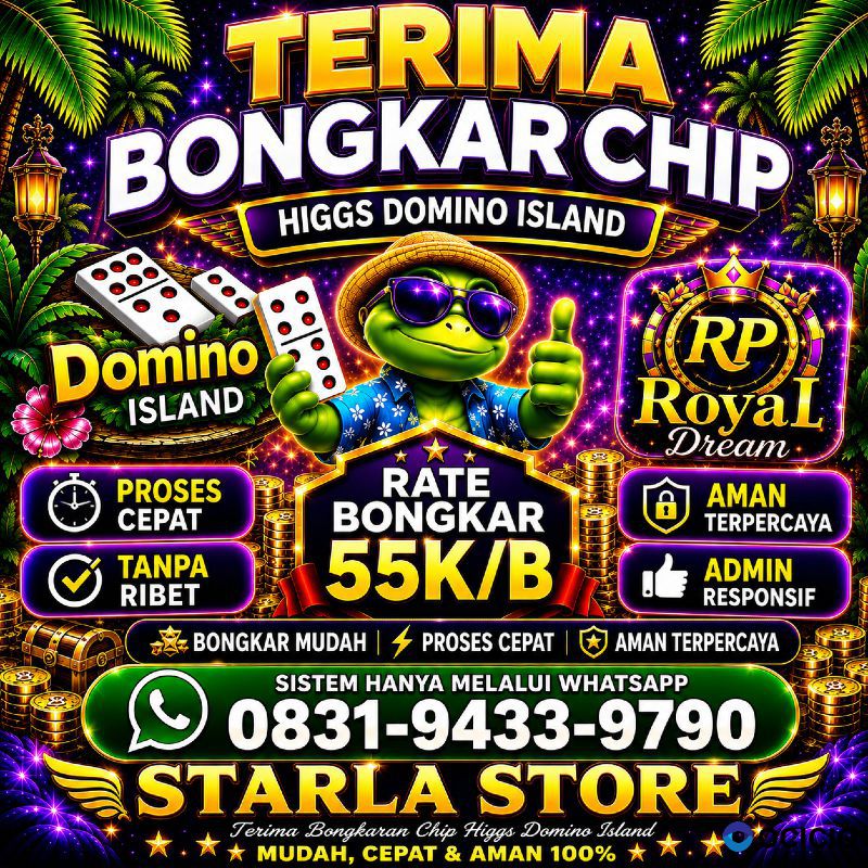 TERIMA BONGKAR CHIP HDI HIGGS DOMINO ISLAND DAN ROYAL DREAM WA 0831-9433-9790