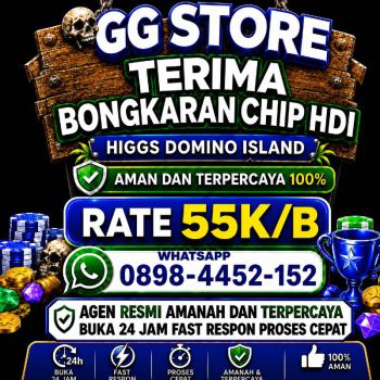 Terima bongkar chip higgs domino island amanah terpercaya