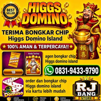 KHUSUS TERIMA BONGKAR CHIP DOMINO ISLAND HIGGS 🔥 BUKA 24JAM WA:0831-9433-9790