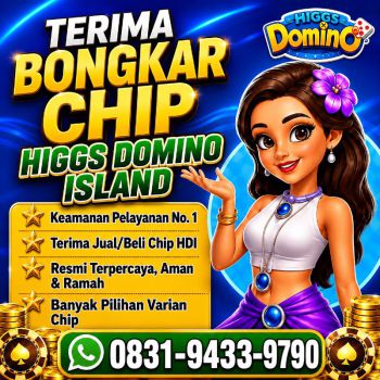 TERIMA BONGKAR CHIP HDI HIGGS DOMINO ISLAND JUAL BELI CHIP HDI WA 083194339790