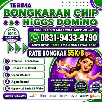 TERIMA BONGKAR CHIP HDI HIGGS DOMINO ISLAND JUAL BELI CHIP HDI WA 083194339790