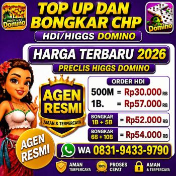 Terima Bongkar Chip Hdi Higgs Domino Island Aman Dan Terpercaya Wa 083194339790