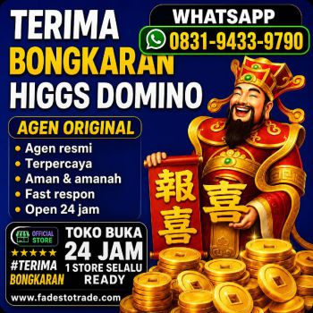 KHUSUS TERIMA BONGKAR CHIP DOMINO ISLAND HIGGS 🔥 BUKA 24JAM WA:0831-9433-9790