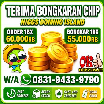 Terima Bongkar Chip Hdi Higgs Domino Island Aman Dan Terpercaya Wa 083194339790