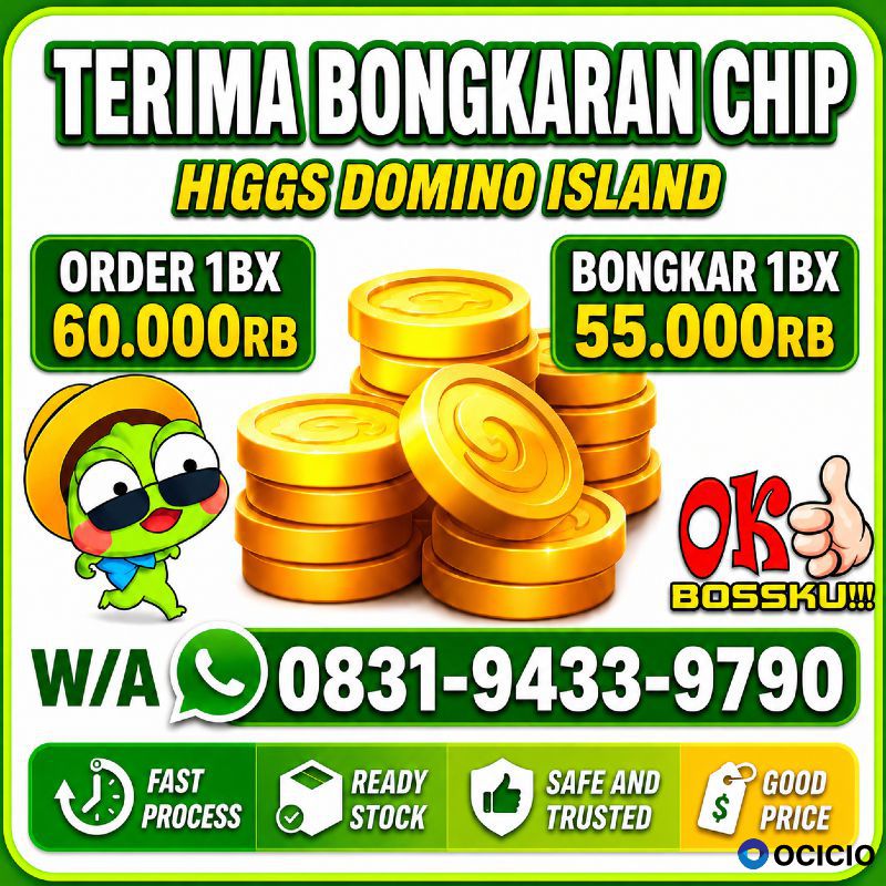 Terima Bongkar Chip Hdi Higgs Domino Island Aman Dan Terpercaya Wa 083194339790