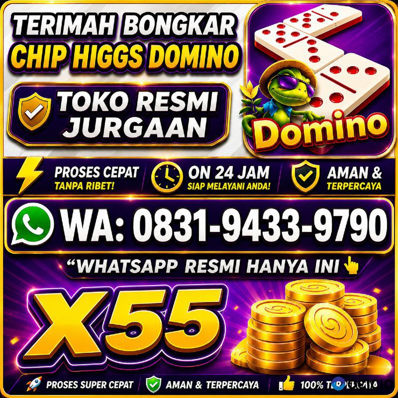 TERIMA BONGKAR CHIP HDI HIGGS DOMINO ISLAND JUAL BELI CHIP HDI WA 083194339790