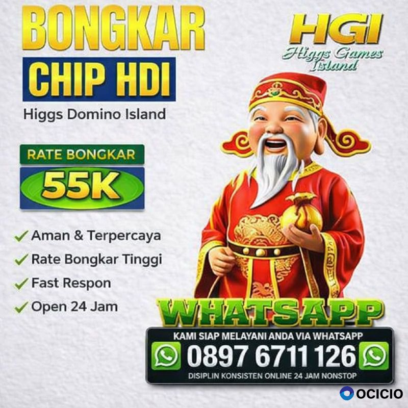 TOKO TERIMA BONGKAR CHIP HIGGS DOMINO ISLAND AGEN BUKA 24JAM