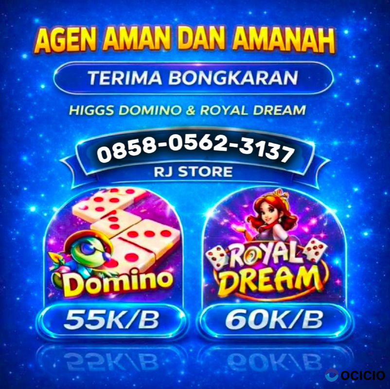 TERIMA BONGKAR CHIP HDI HIGGS DOMINO ISLAND & RD OPEN 24 JAM WA 0858/0562/3137💯