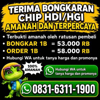 Terima Bongkar Chip Hdi Higgs Domino Island Aman Dan Terpercaya Wa 083163111900