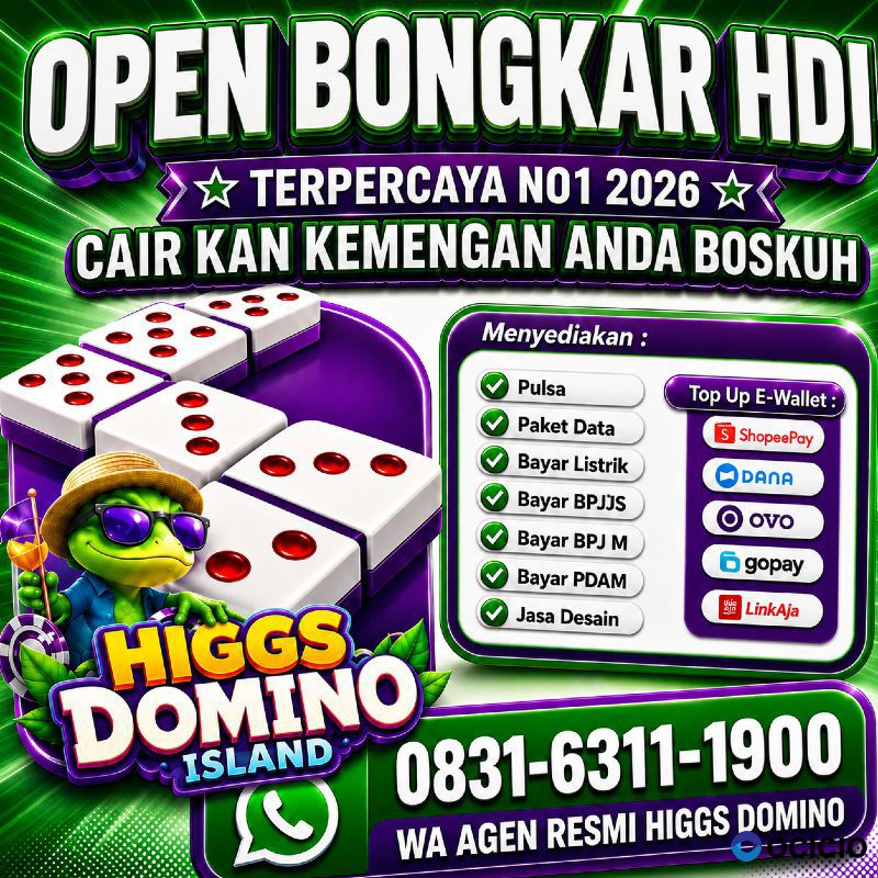 TERIMA BONGKAR CHIP HDI HIGGS DOMINO ISLAND JUAL BELI CHIP HDI WA 083163111900