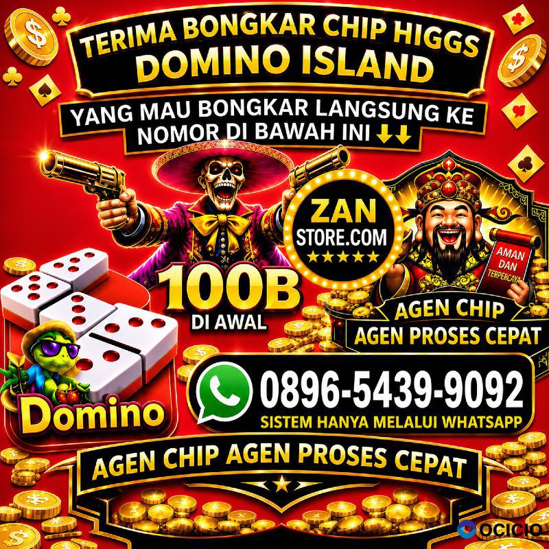 Terima bongkar chip Higgs domino island aman dan terpercaya