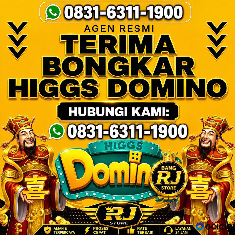 KHUSUS TERIMA BONGKAR CHIP DOMINO ISLAND HIGGS 🔥 BUKA 24JAM WA:0831-6311-1900