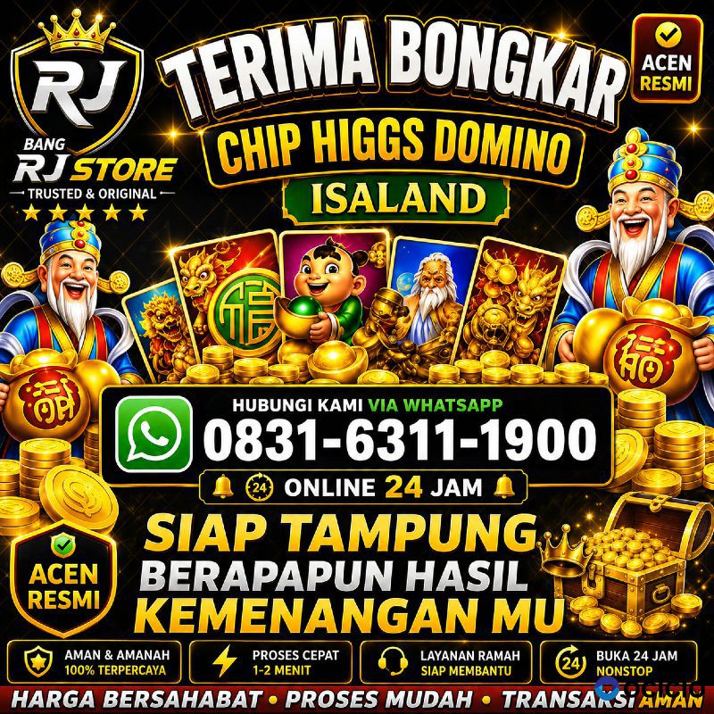 KHUSUS TERIMA BONGKAR CHIP DOMINO ISLAND HIGGS 🔥 BUKA 24JAM WA:0831-6311-1900