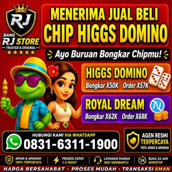 TERIMA BONGKAR CHIP HDI HIGGS DOMINO ISLAND JUAL BELI CHIP HDI WA 083163111900