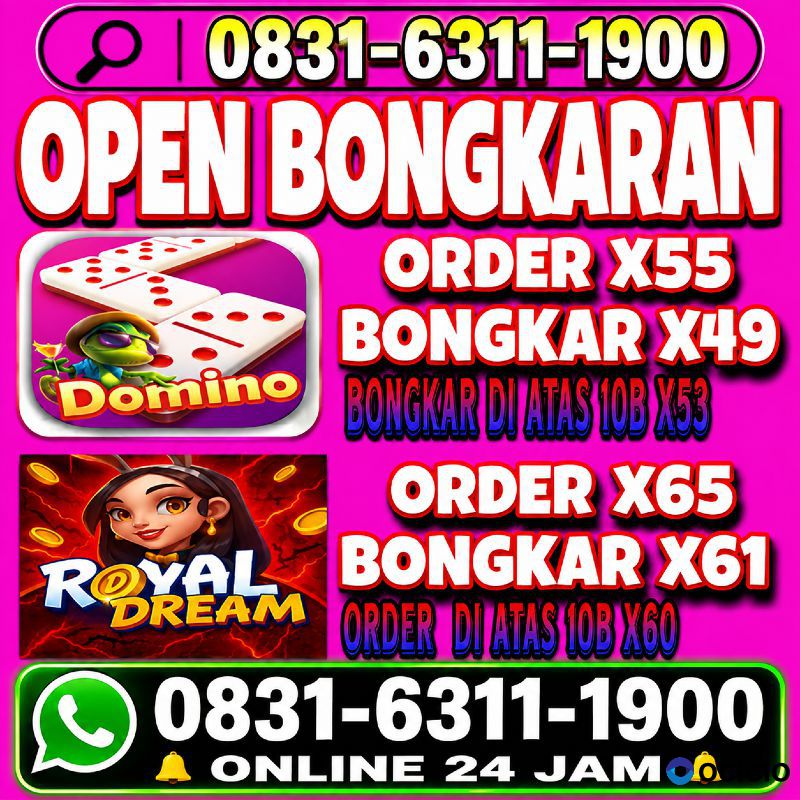 TERIMA BONGKAR CHIP HDI HIGGS DOMINO ISLAND DAN ROYAL DREAM WA 0831-6311-1900