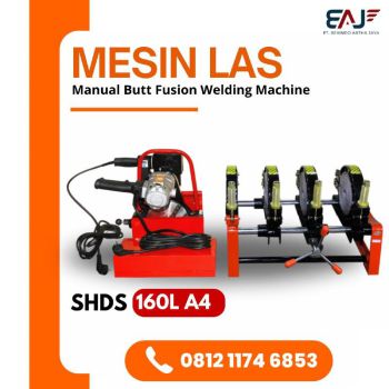 Jual Mesin Penyambung Las Pipa Hdpe Manual SHDS 160L A4 40-160mm 