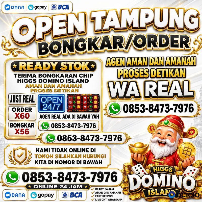 Agen  resmi Terima bongkar Higgs domino island games terpercaya