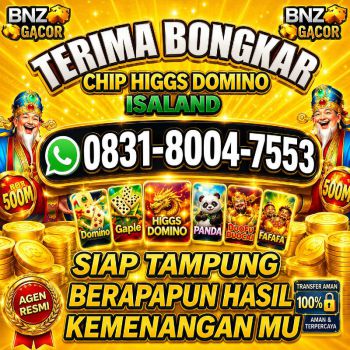 KHUSUS TERIMA BONGKAR CHIP DOMINO ISLAND HIGGS 🔥 BUKA 24JAM WA:0831-8004-7553