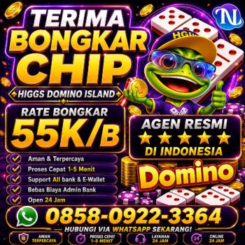 KHUSUS BONGKAR CHIP HIGGS DOMINO ISLAND TERPERCAYA WA:0858-0922-3364