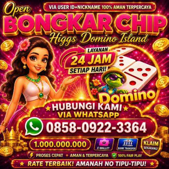 AGEN RESMI TERIMA BONGKAR CHIP HIGGS DOMINO ISLAND WA:0858-0922-3364