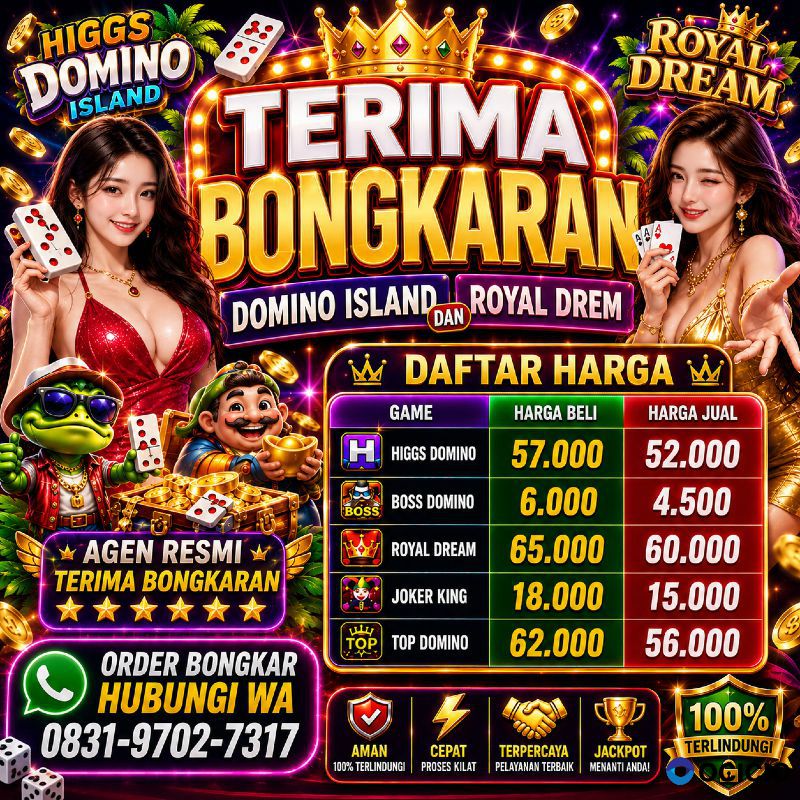 JUAL BELI DOMINO ISLAND DAN ROYAL DREM