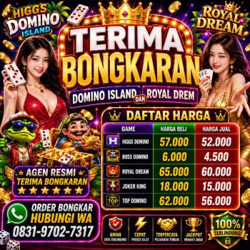 JUAL BELI DOMINO ISLAND DAN ROYAL DREM