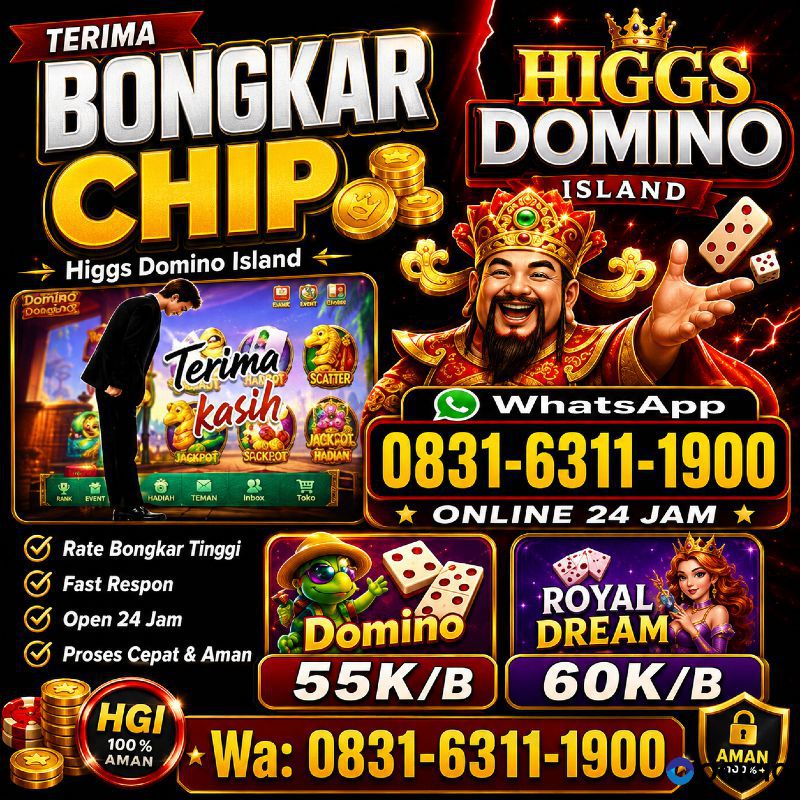 TERIMA BONGKAR CHIP HDI HIGGS DOMINO ISLAND JUAL BELI CHIP HDI WA 083163111900