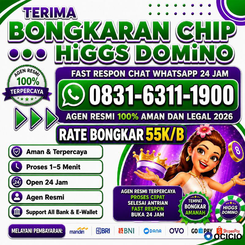 TERIMA BONGKAR CHIP HDI HIGGS DOMINO ISLAND JUAL BELI CHIP HDI WA 083163111900