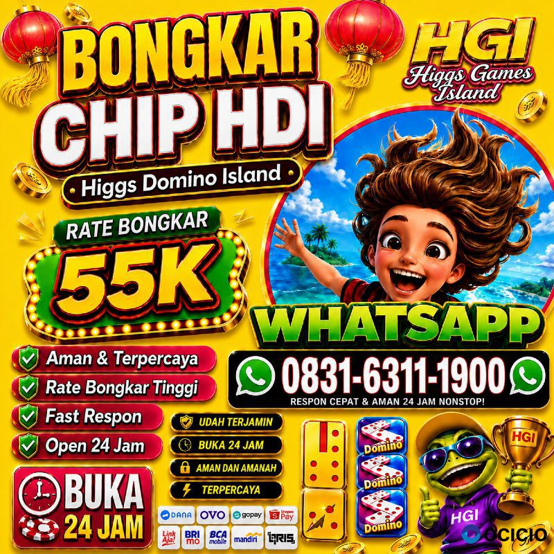 TERIMA BONGKAR CHIP HDI HIGGS DOMINO ISLAND JUAL BELI CHIP HDI WA 083163111900