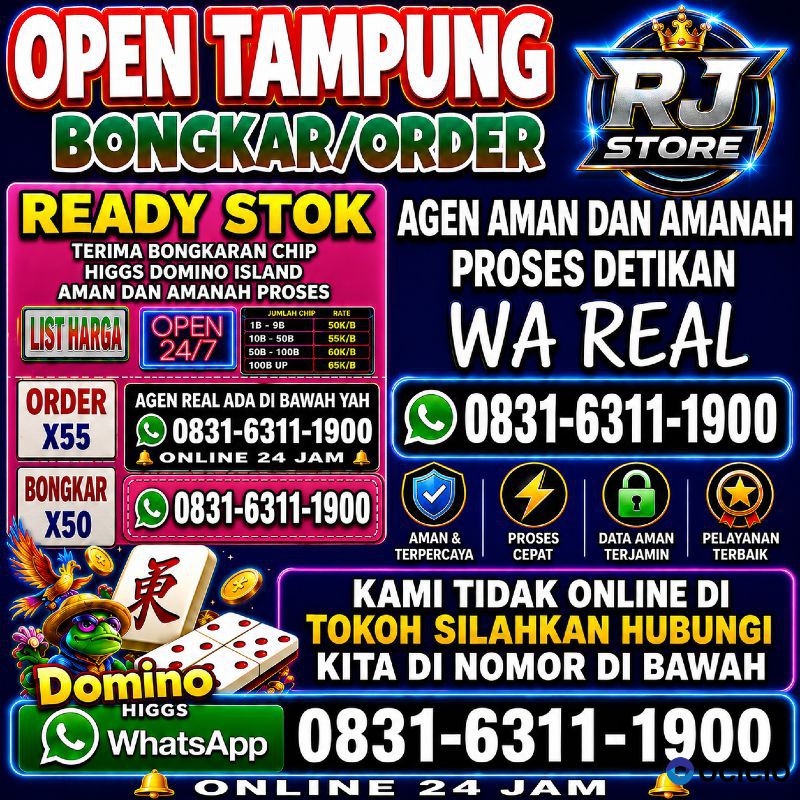 TERIMA BONGKAR CHIP HDI HIGGS DOMINO ISLAND DAN ROYAL DREAM WA 0831-6311-1900