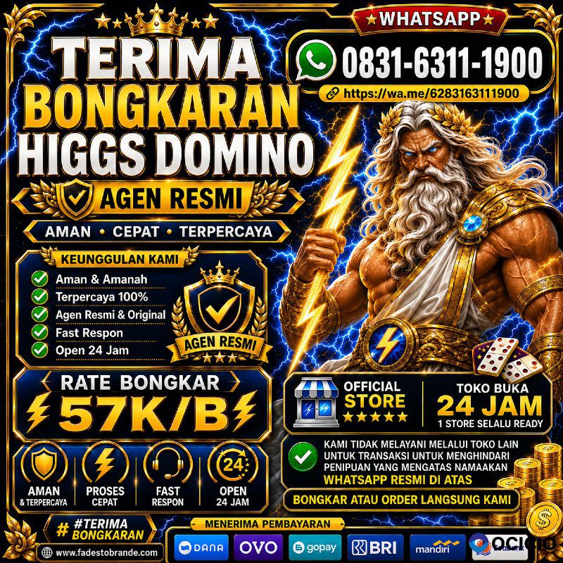 TERIMA BONGKAR CHIP HDI HIGGS DOMINO ISLAND DAN ROYAL DREAM WA 0831-6311-1900