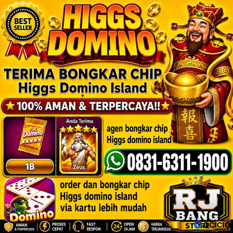 KHUSUS TERIMA BONGKAR CHIP DOMINO ISLAND HIGGS 🔥 BUKA 24JAM WA:0831-6311-1900