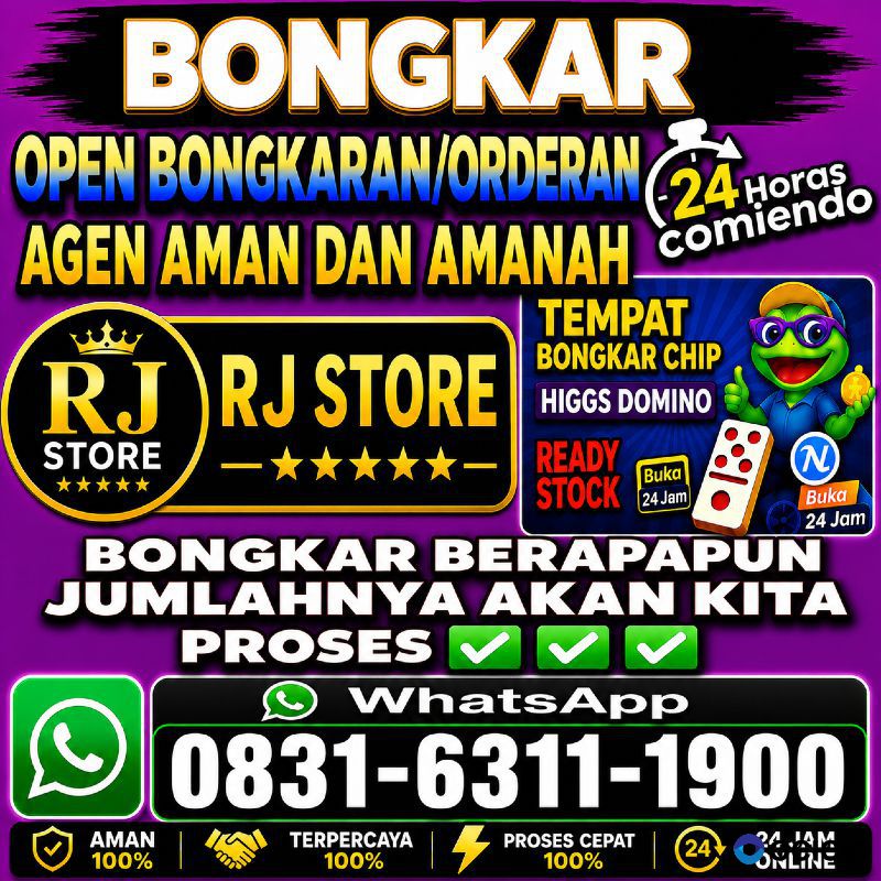TERIMA BONGKAR CHIP HDI HIGGS DOMINO ISLAND DAN ROYAL DREAM WA 0831-6311-1900