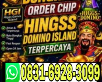 KHUSUS TERIMA BONGKAR CHIP DOMINO ISLAND HIGGS 🔥 BUKA  24JAM WA:0831-6928-3099