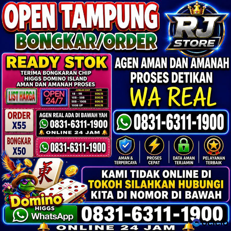 TERIMA BONGKAR CHIP HDI HIGGS DOMINO ISLAND DAN ROYAL DREAM WA 0831-6311-1900