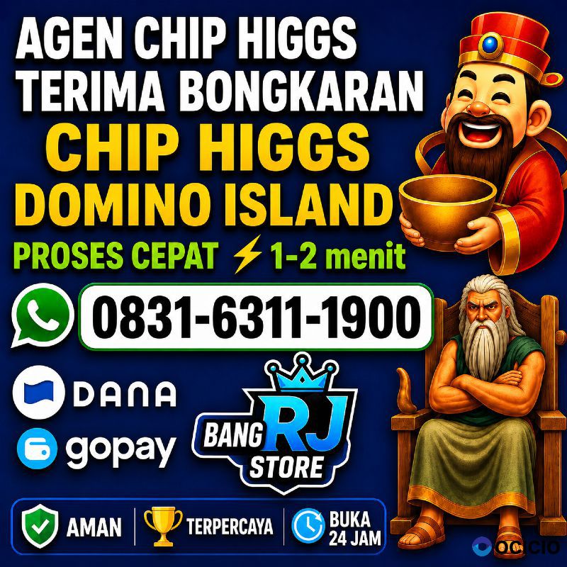 KHUSUS TERIMA BONGKAR CHIP DOMINO ISLAND HIGGS 🔥 BUKA 24JAM WA:0831-6311-1900