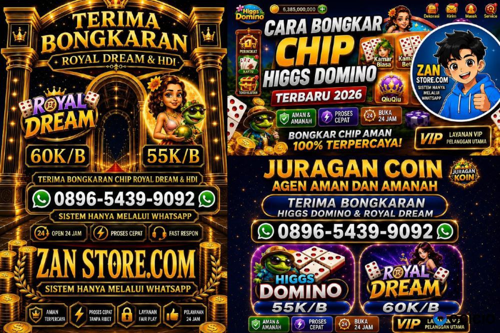 Terima bongkar chip Higgs domino island  wa 0896-5439-9092