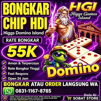 TERIMA BONGKAR CHIP HIGGS DOMINO ISLAND AMAN DAN TERPERCAYA