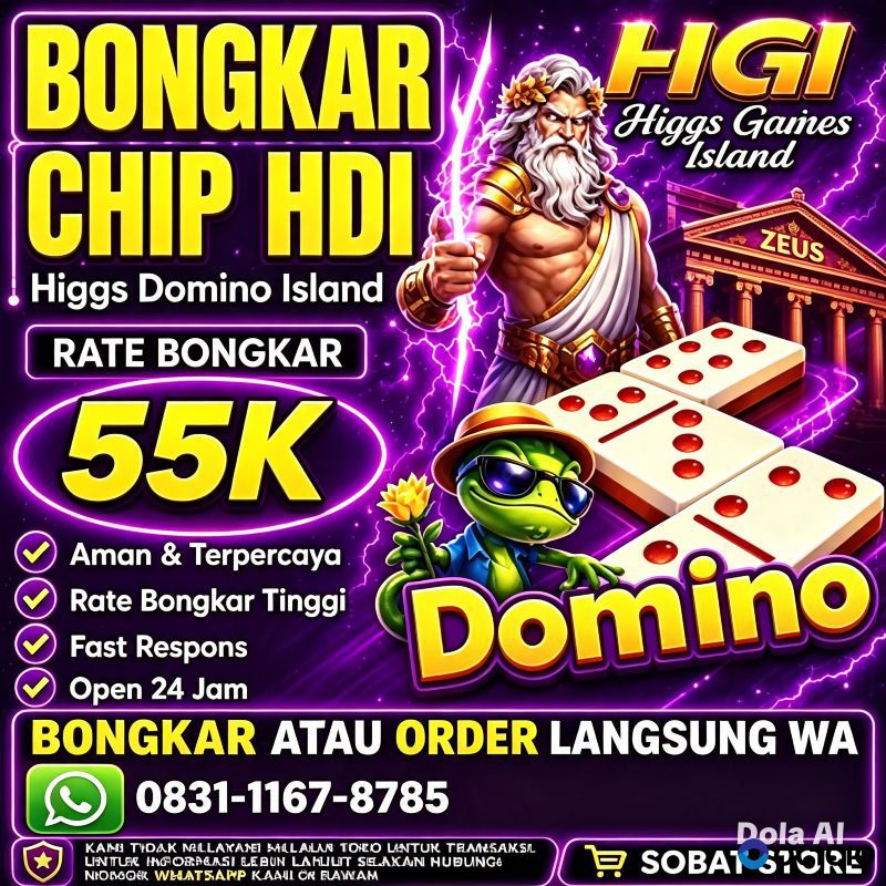 TERIMA BONGKAR CHIP HIGGS DOMINO ISLAND AMAN DAN TERPERCAYA