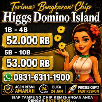 TERIMA BONGKAR CHIP HDI HIGGS DOMINO ISLAND DAN ROYAL DREAM WA 0831-6311-1900