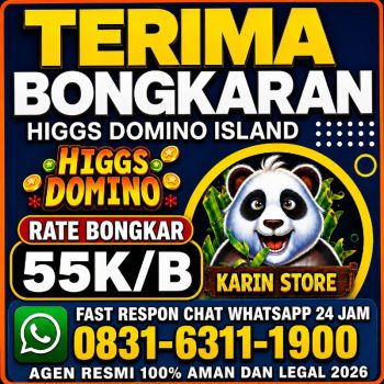 KHUSUS TERIMA BONGKAR CHIP DOMINO ISLAND HIGGS 🔥 BUKA 24JAM WA:0831-6311-1900