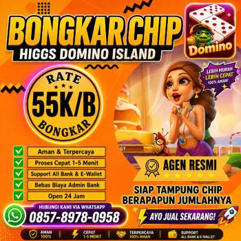AGEN TERIMA BONGKAR CHIP HDI HIGGS DOMINO ISLAND WA 0857-8978-0958