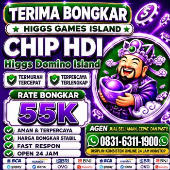 TERIMA BONGKAR CHIP HDI HIGGS DOMINO ISLAND JUAL BELI CHIP HDI WA 083163111900